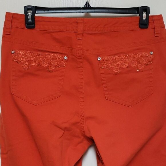 New Directions Pumpkin Color Jeans sz 16W - Picture 5 of 6